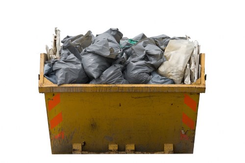 Variety of construction waste materials