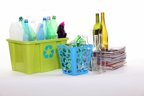 Professional team managing demolition waste removal in Hoxton