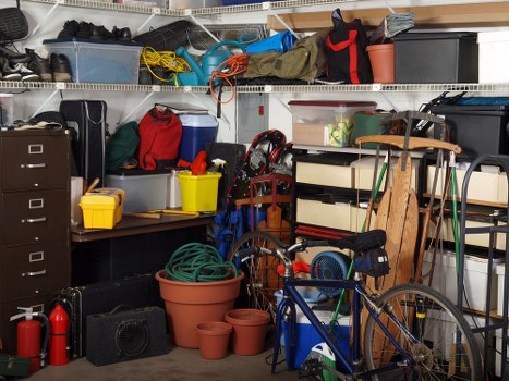 Recycling bins and skip handling eco-friendly waste